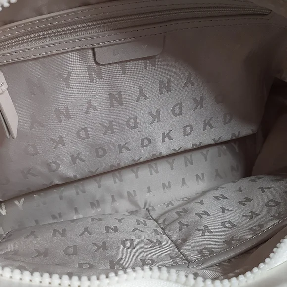 DKNY white zip top tote NWT - Picture 5 of 11